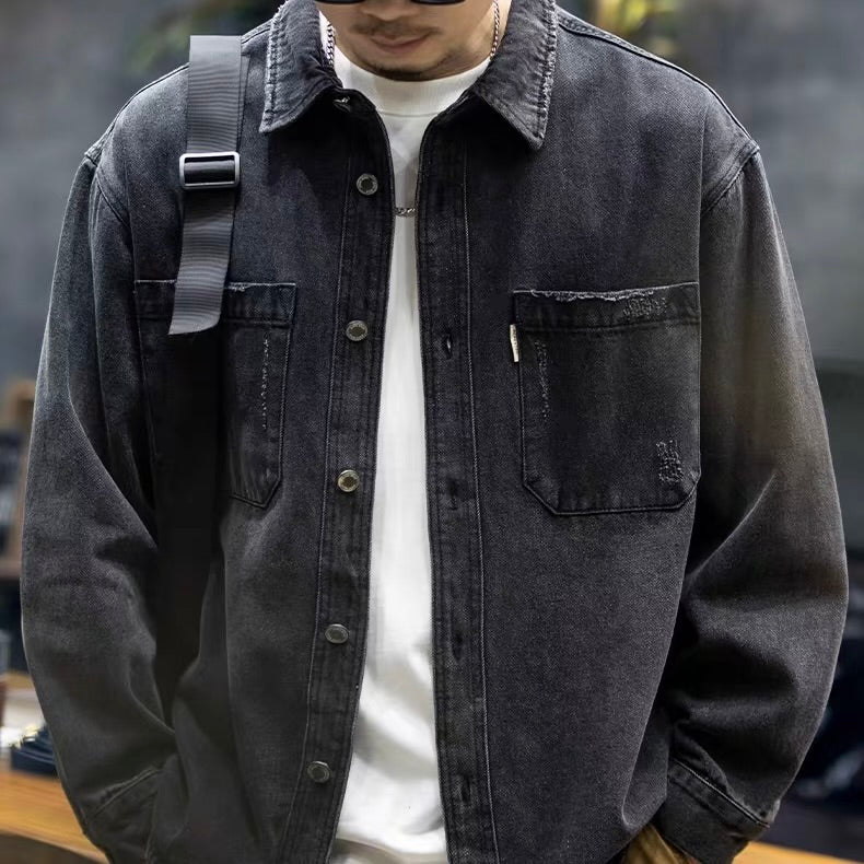 ダメージ ウォッシュドデニムシャツ（1Color）240750 – Champyee