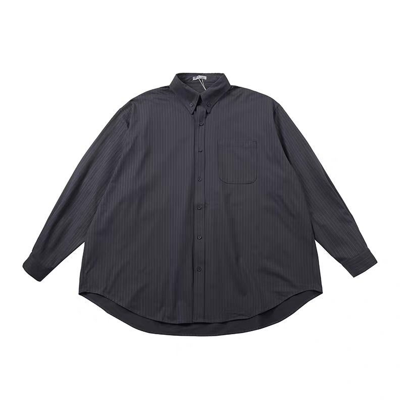 ルーズ ストライプ オーバーサイズシャツ（8Colors）260159