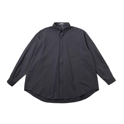 ルーズ ストライプ オーバーサイズシャツ（8Colors）260159