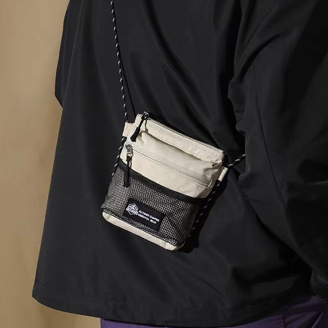 メッシュポケット付 ミニショルダーバッグ（3Colors）260164