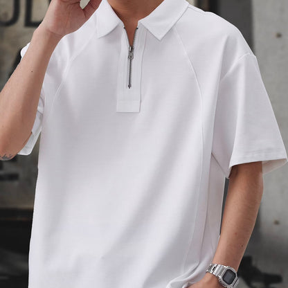 ハーフジップ 半袖ポロシャツ（3Colors）260153