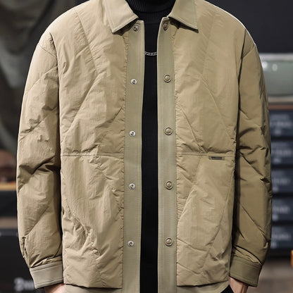 襟付き ダイヤ型 ダウンジャケット（3Colors）250928