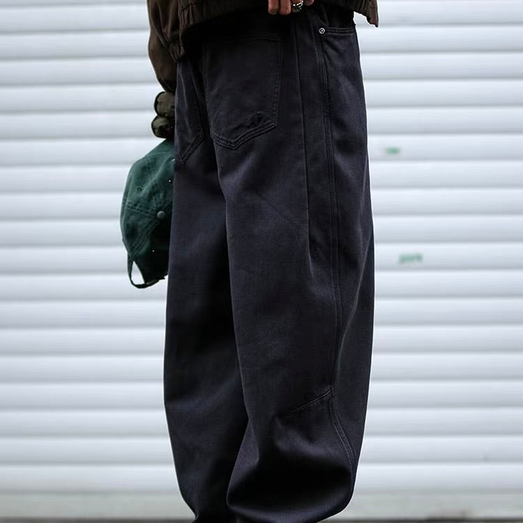 裏起毛 ワイドテーパード カジュアルパンツ（5Colors）260007