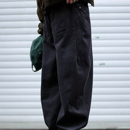 裏起毛 ワイドテーパード カジュアルパンツ（5Colors）260007