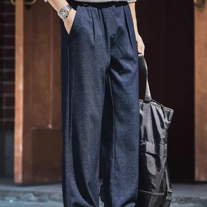 ツータック ワイドストレート カジュアルパンツ（1Color）250979