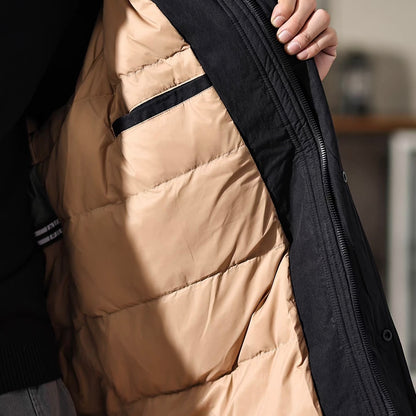 フード付 ミドル丈 ダウンジャケット（2Colors）251071