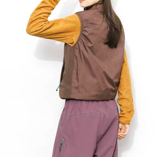 スタンドカラー シンプル ライトベスト（2Colors）251073