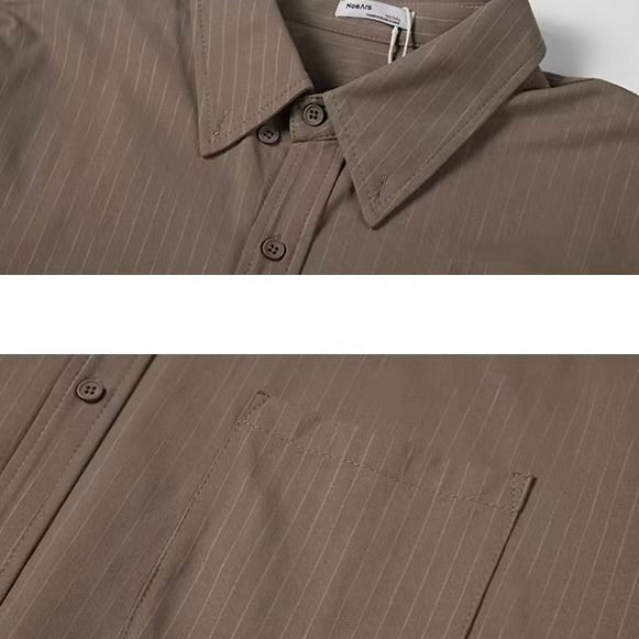 ルーズ ストライプ オーバーサイズシャツ（8Colors）260159