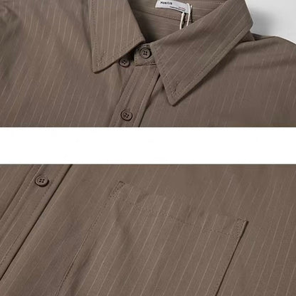 ルーズ ストライプ オーバーサイズシャツ（8Colors）260159