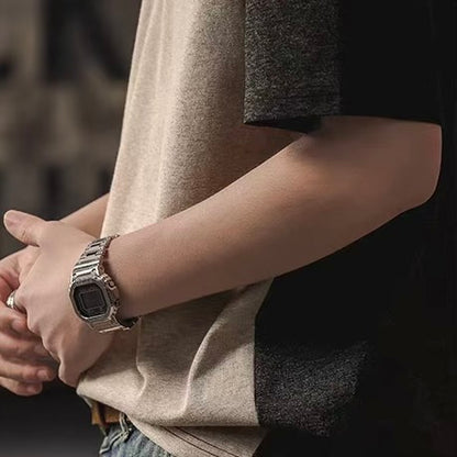 スタンドネック バイカラー Tシャツ（3Colors）260203