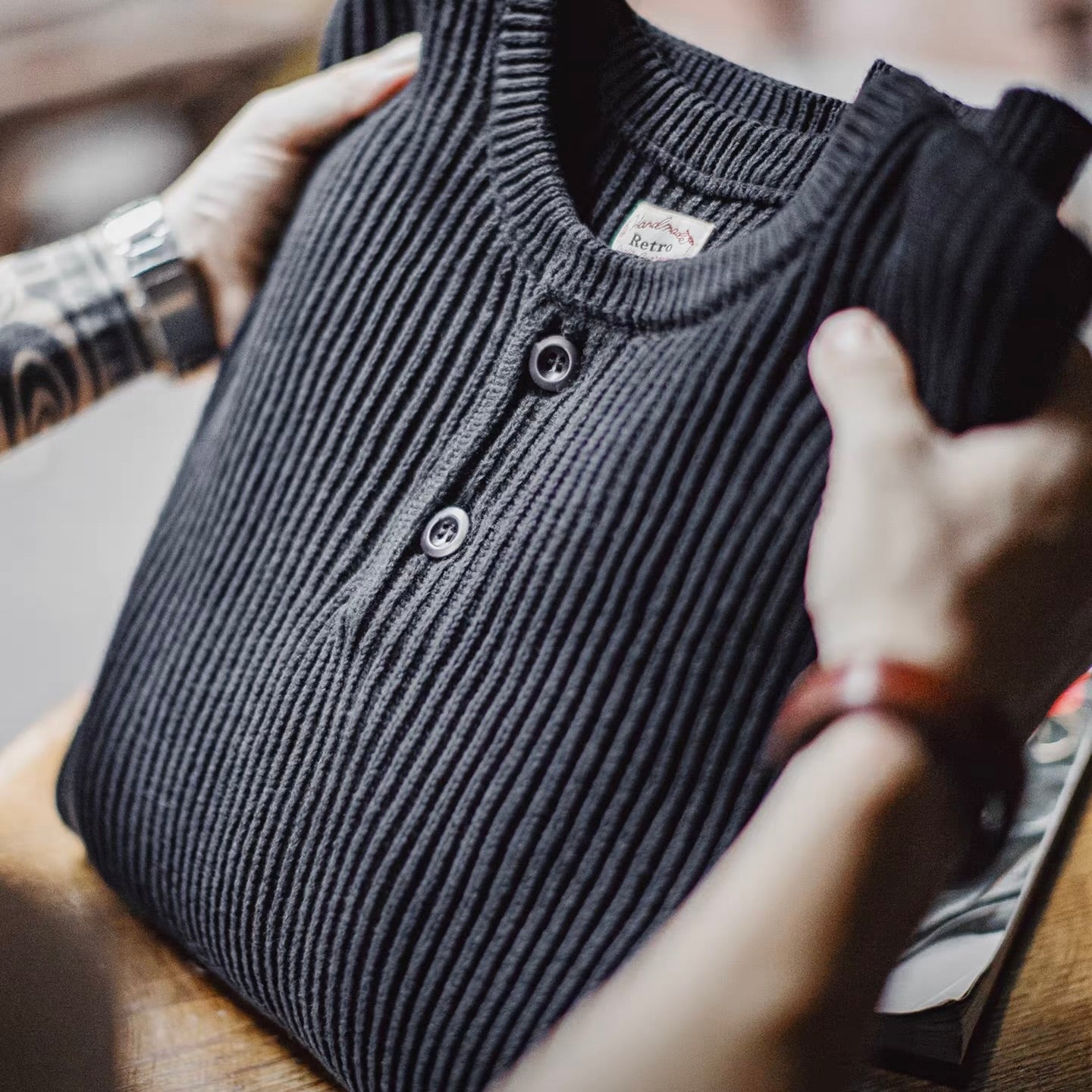 厚手 ヘンリーネック セーター（1Color）251055