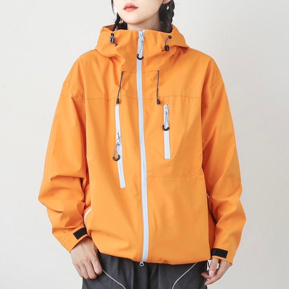 ギャルソン　ゴアテックス　パーカー　M-L相当 　マウンテンパーカー キャバリア CavariA CavariA 袖ロゴプリン入り撥水ストレッチフード