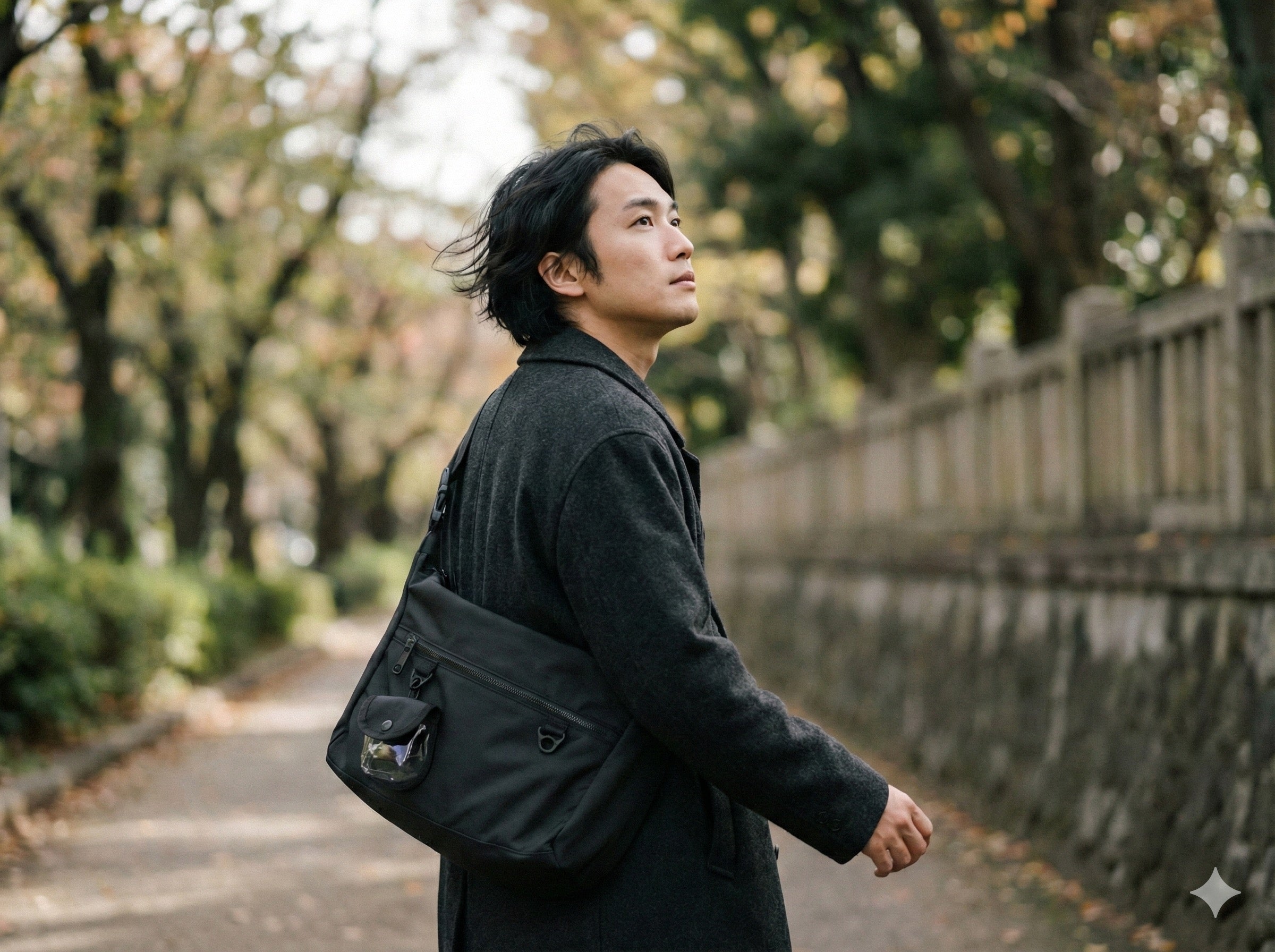 ポーチ付 防水 ナイロンショルダーバッグ（1Color）240474 – Champyee