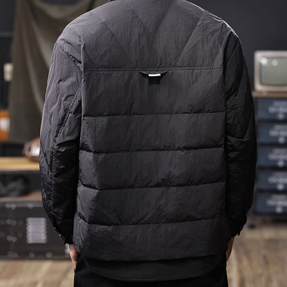 襟付き ダイヤ型 ダウンジャケット（3Colors）250928