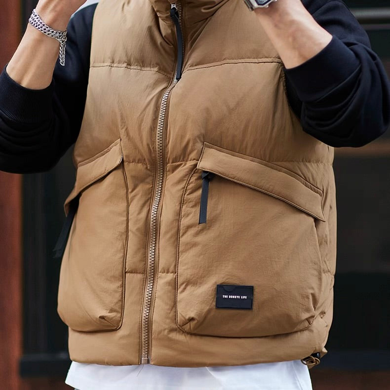 ビッグポケット付 ダックダウンベスト（2Colors）251026