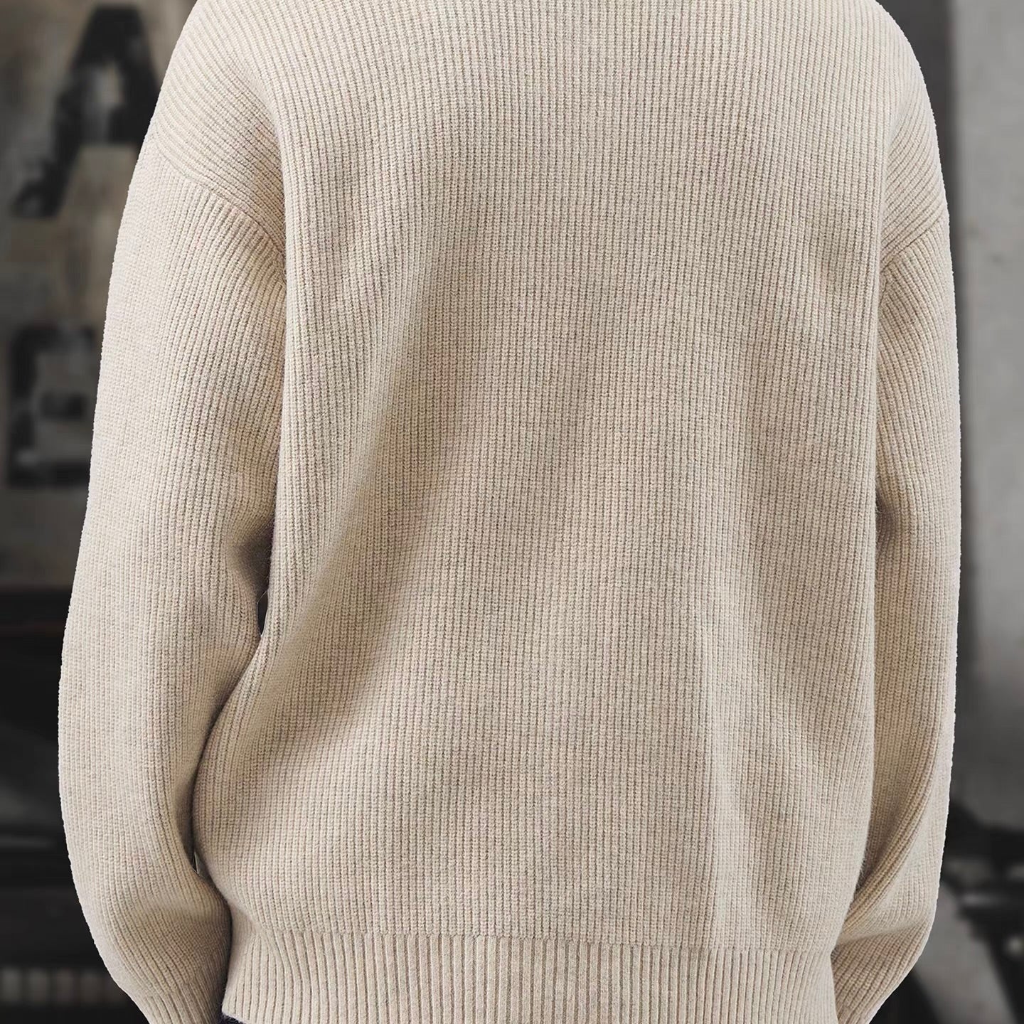 ベースボールカラー ニットカーディガン（2Colors）251056