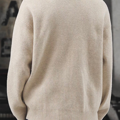 ベースボールカラー ニットカーディガン（2Colors）251056