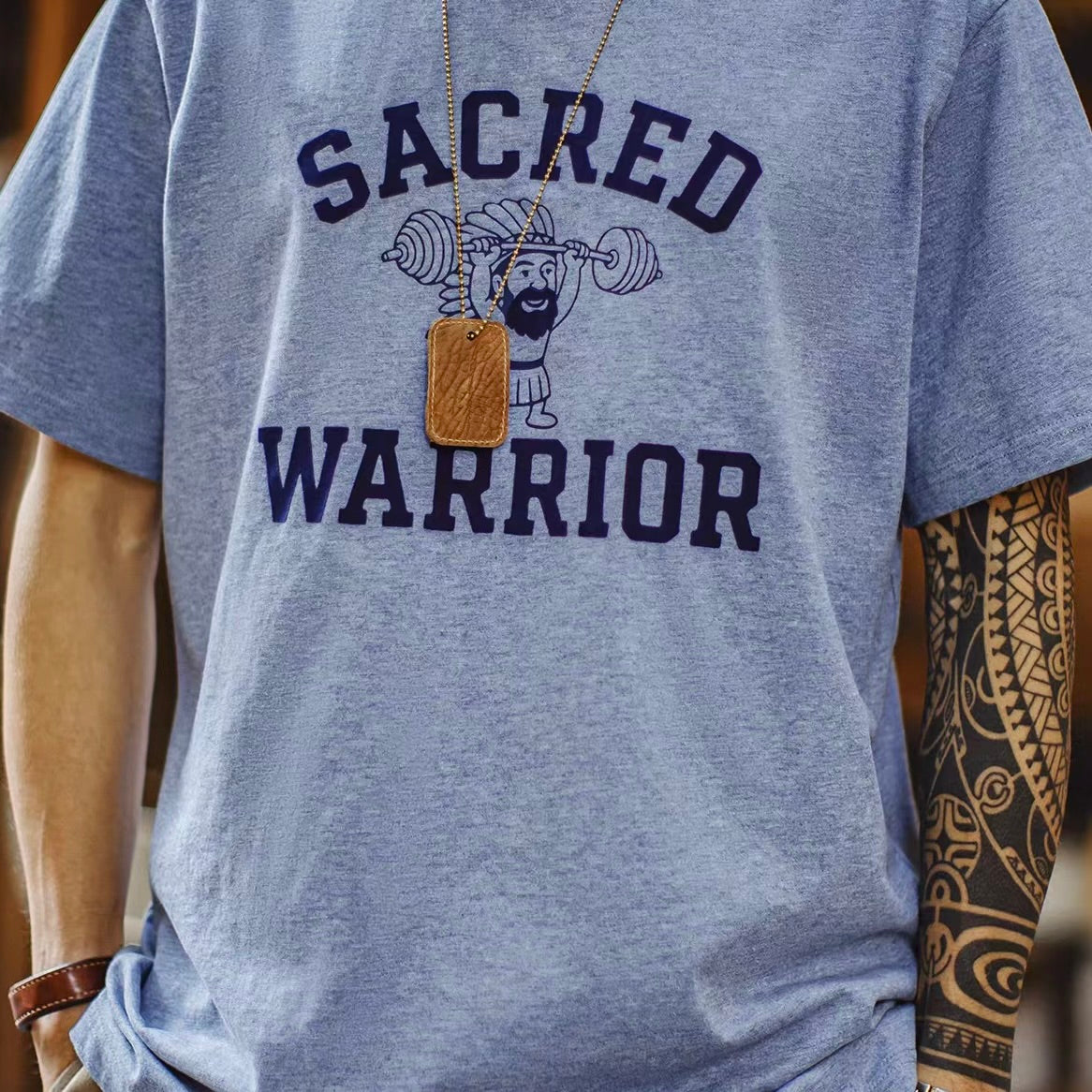 レトロプリント ドロップショルダーTシャツ（2Colors）260279