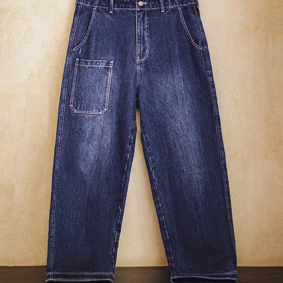 ワンポイントポケット ウォッシュドデニムパンツ（1Color）250988