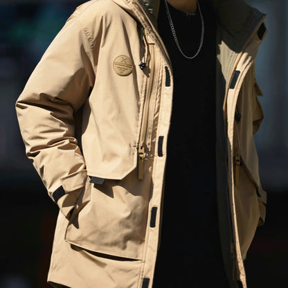 フード付 ミドル丈 ダウンジャケット（3Colors）251000