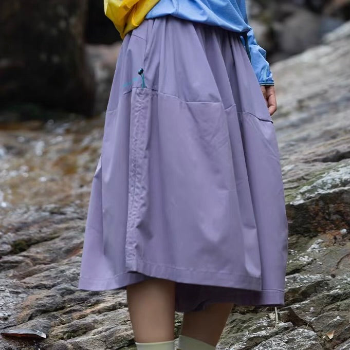 ロングベルト付 フレア キュロットパンツ（3Colors）260443