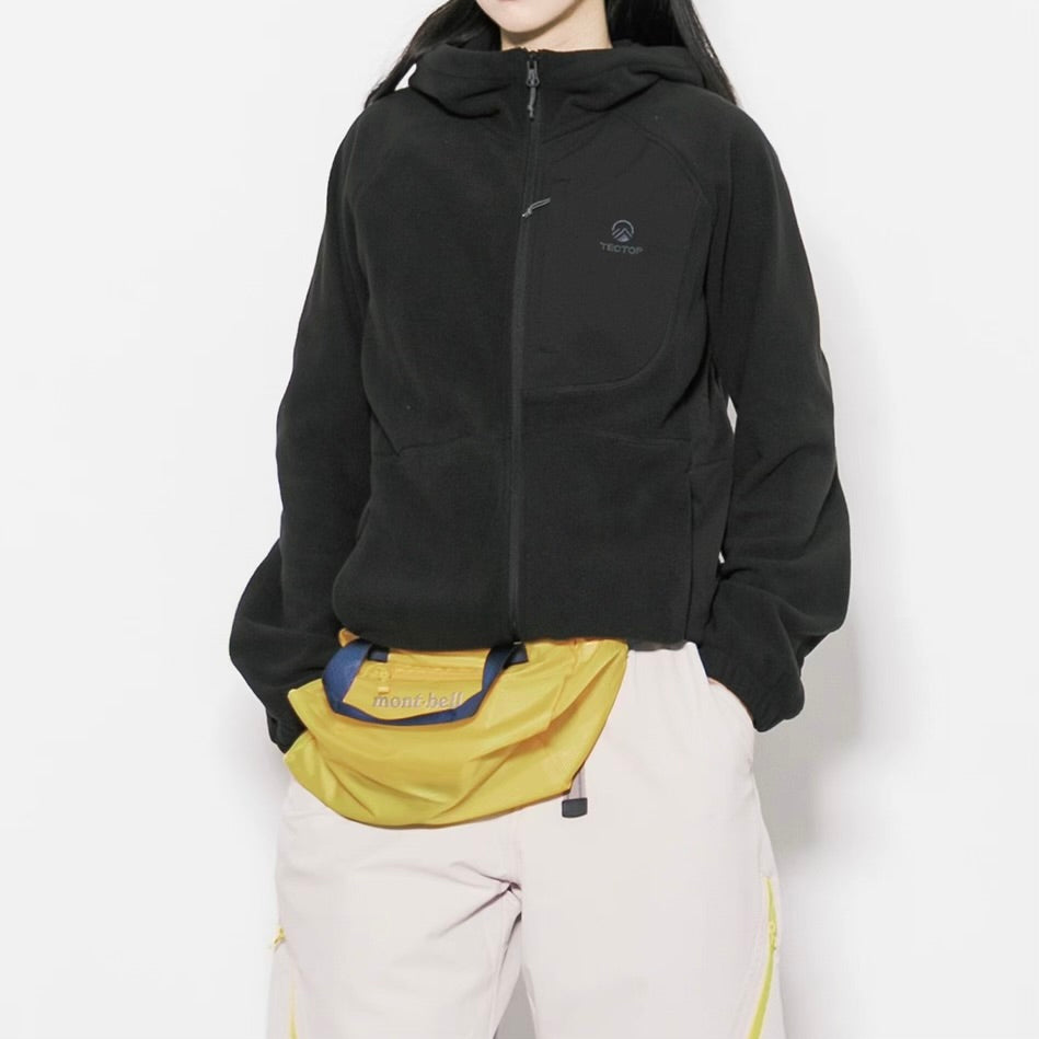 ワンポイントカラー フード付フリースジャケット（3Colors）250939