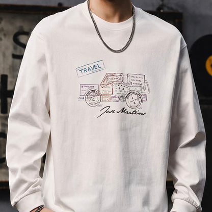 ヘビーウェイト 車モチーフ 長袖Tシャツ（1Color）260750
