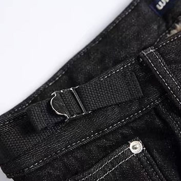 立体パターン ウォッシュドデニムパンツ（1Color）260125