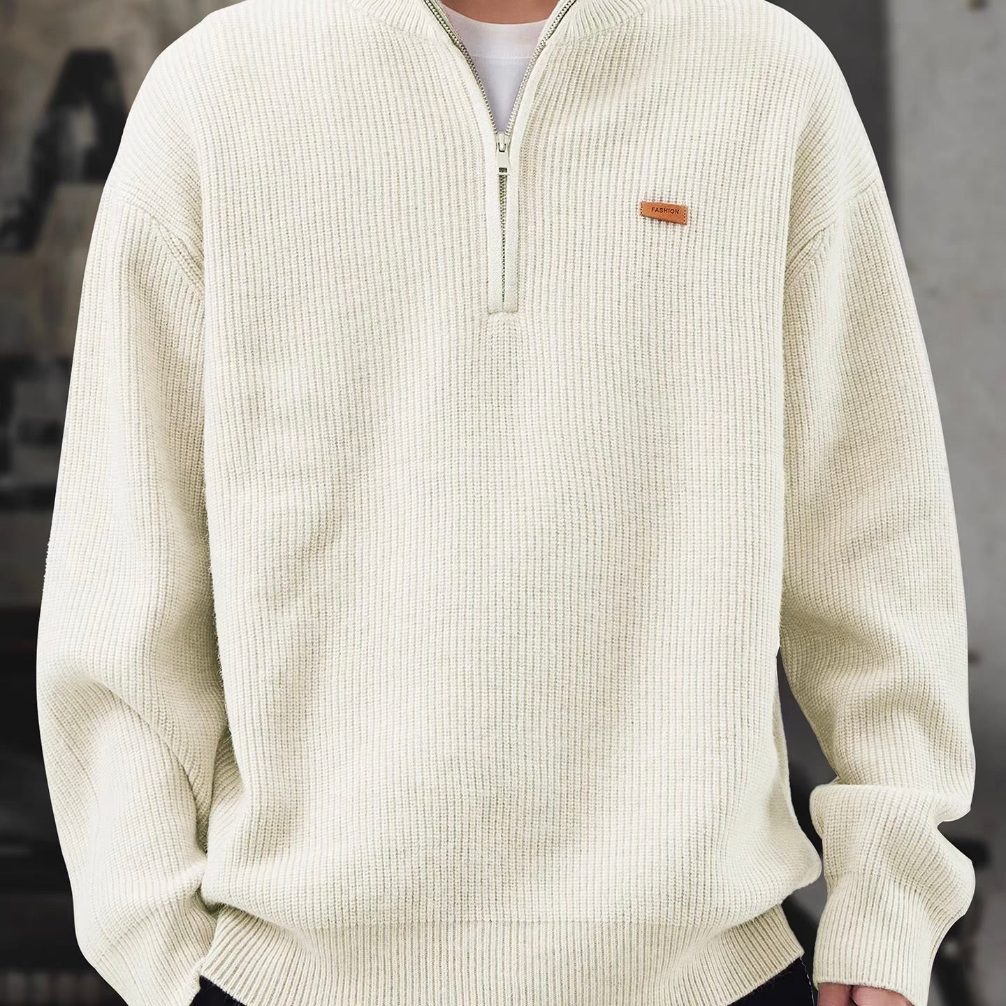 ハーフジップ タートルネック セーター（3Colors）251077