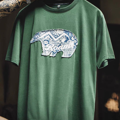 パッチワーク ハギレ 刺繍Tシャツ（1Color）260582