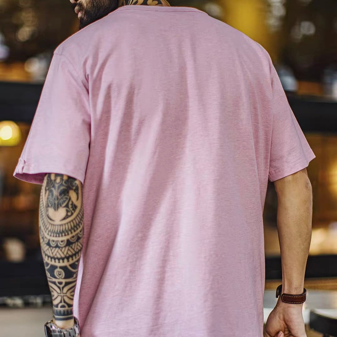 レトロプリント ドロップショルダーTシャツ（2Colors）260279