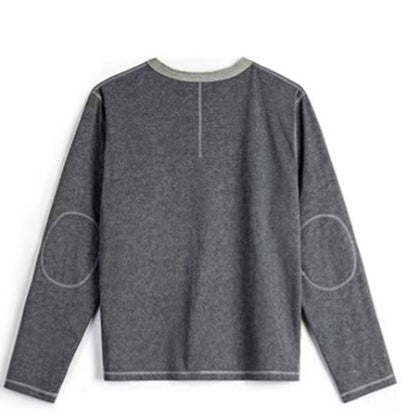 バティックプリント ヘンリーネックTシャツ（1Color）260633