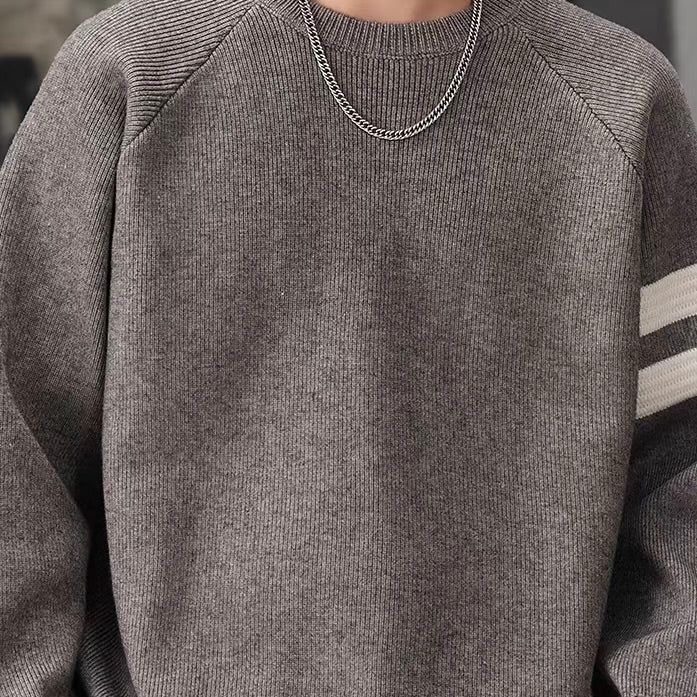 ラインデザイン ラグランスリーブ セーター（3Colors）251069