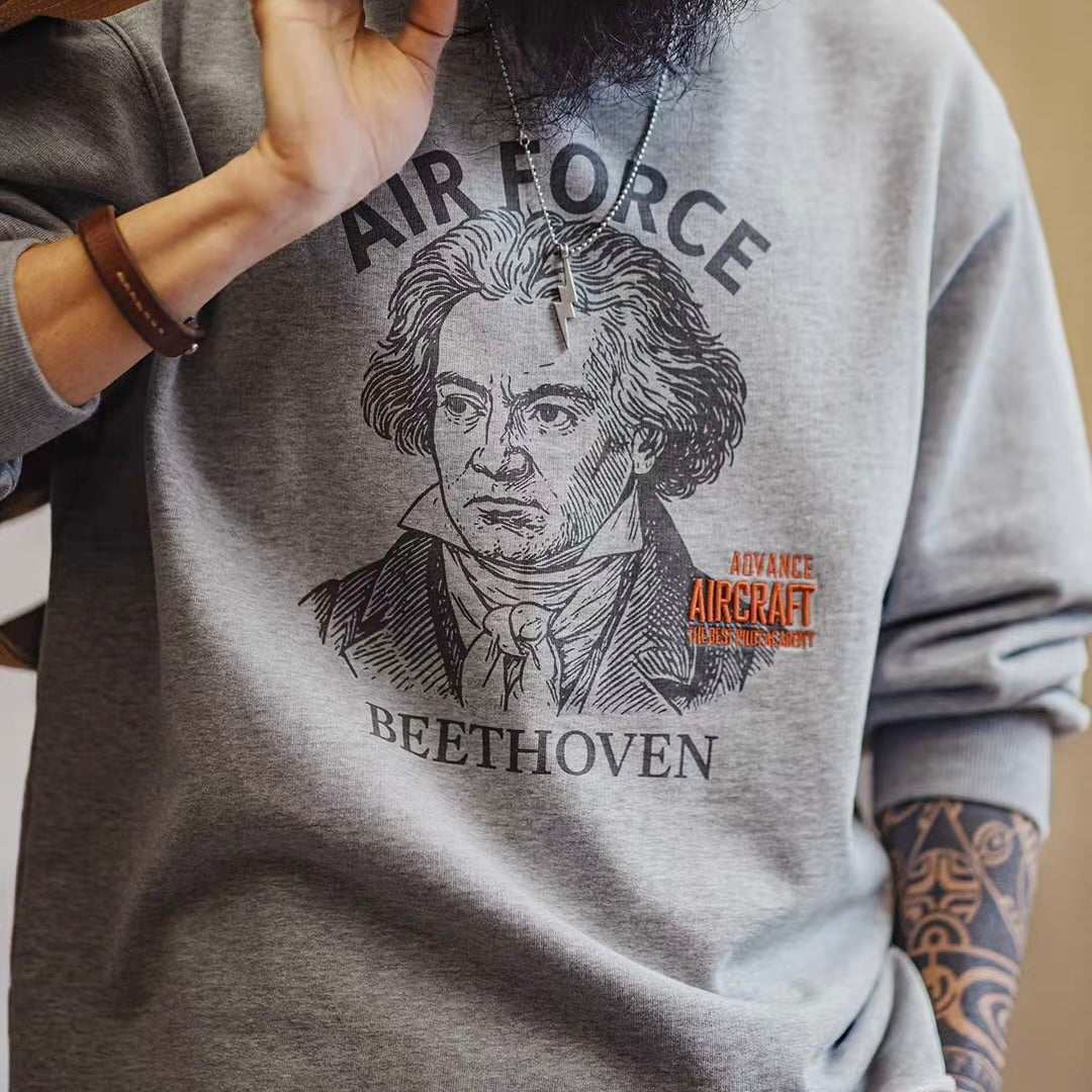 刺繍 プリント スウェットプルオーバー（1Color）260136