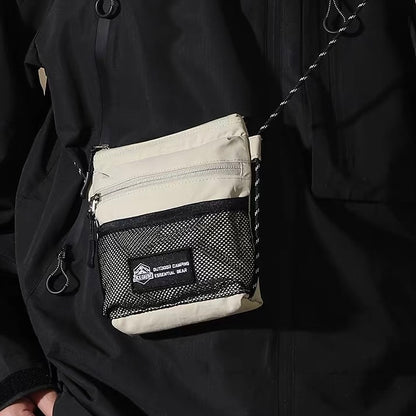 メッシュポケット付 ミニショルダーバッグ（3Colors）260164