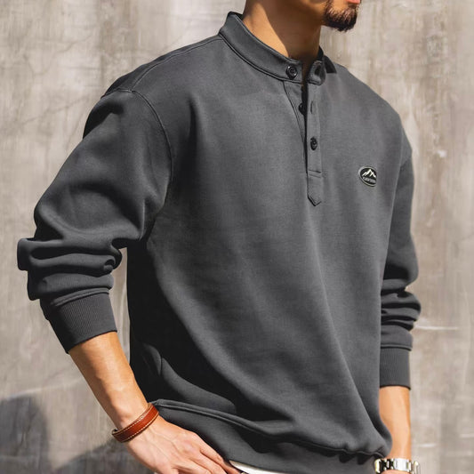 ヘンリーネック スウェットプルオーバー（3Colors）260209