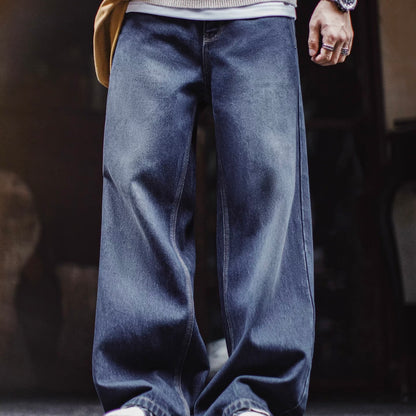 デザインポケット付 ワイドデニムパンツ（1Color）250938