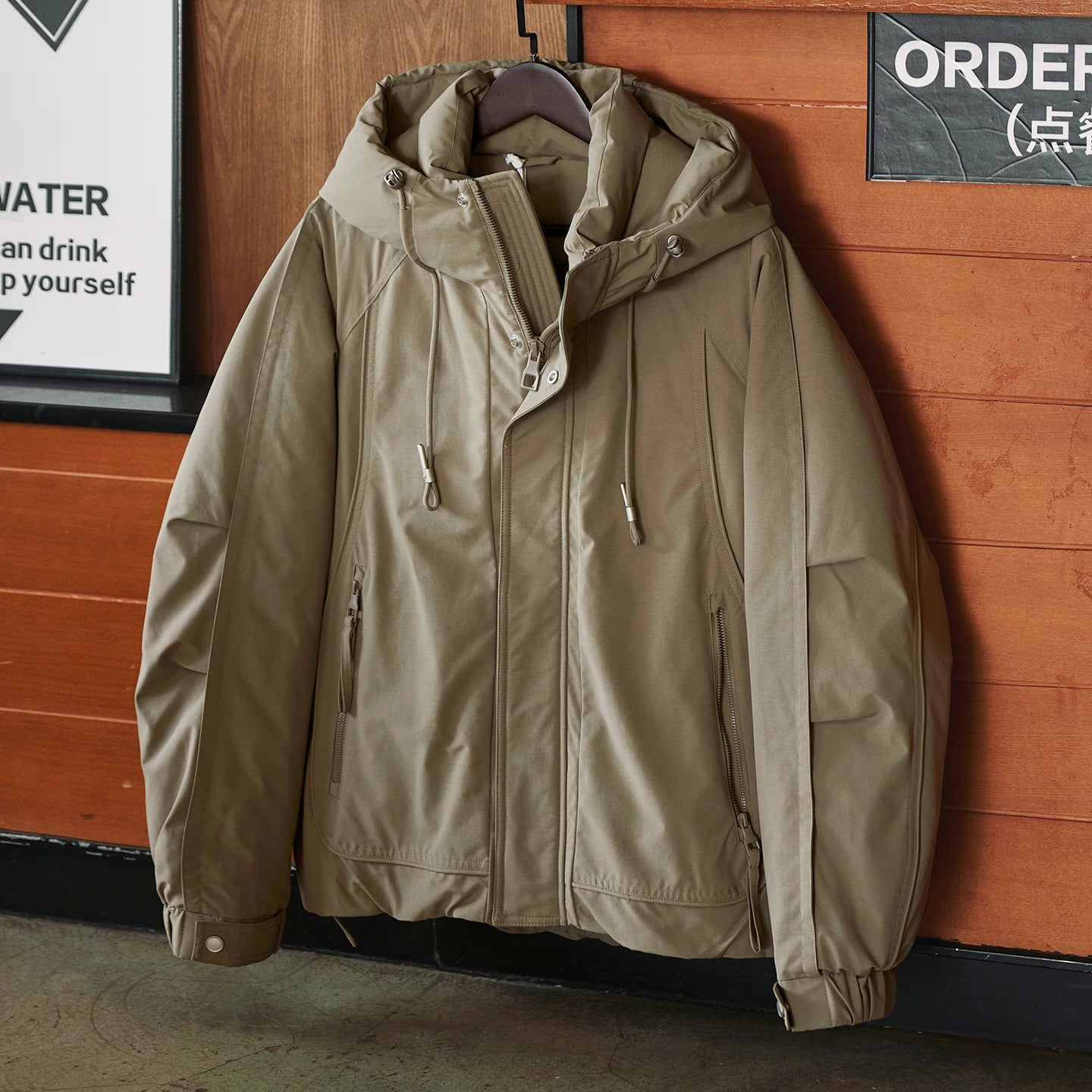 ワーク フード付 ダウンジャケット（3Colors）250978