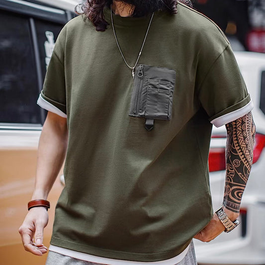 胸ポケット付 ワークTシャツ（1Color）250367