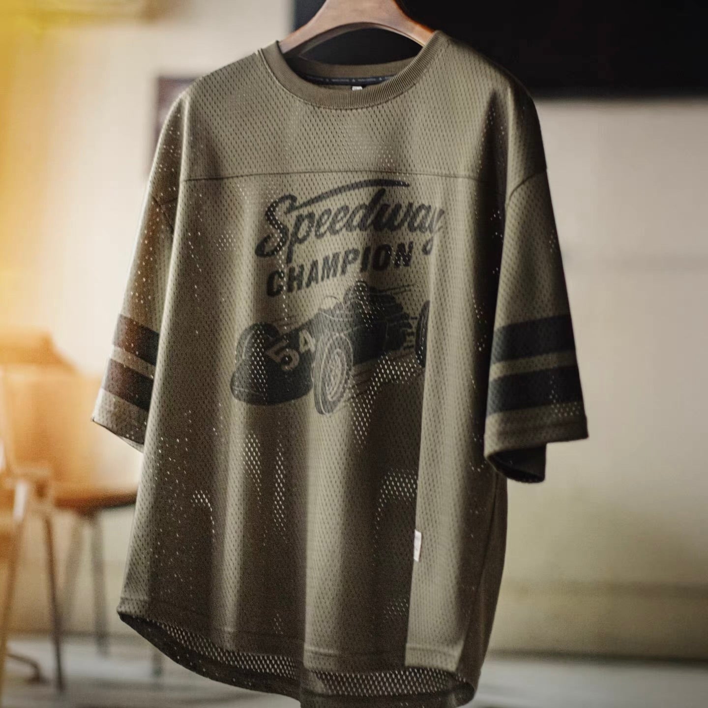 レーシングカープリント メッシュTシャツ（1Color）260521