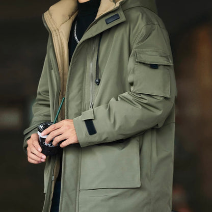 フード付 ミドル丈 ダウンジャケット（3Colors）251000