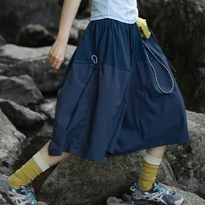 ロングベルト付 フレア キュロットパンツ（3Colors）260443