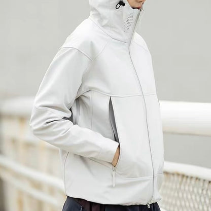 ハイネック フード付ライトジャケット（4Colors）260118