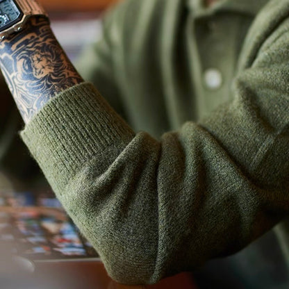 ヘビーウェイト ポロカラーセーター（3Colors）250908