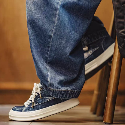 パッチワーク デニムスニーカー（1Color）260135