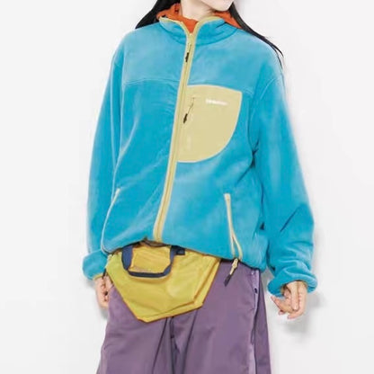 アクセントカラー スタンドカラーフリースジャケット（2Colors）250858