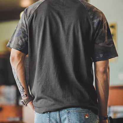 迷彩 ラグランスリーブ Tシャツ（2Colors）260274