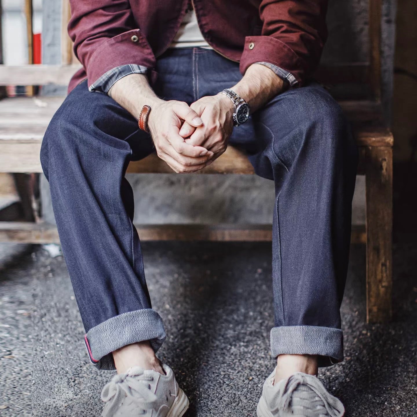 赤耳 テーパード デニムパンツ（1Color）251083