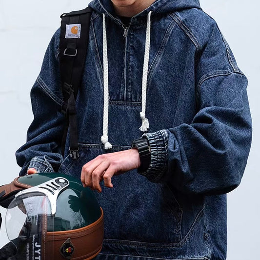 デニム プルオーバー フード付ジャケット（1Color）260289