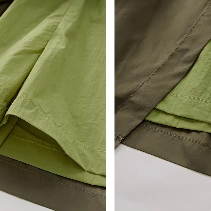 ベルト付 ラップスカート風 ショートパンツ（3Colors）260283